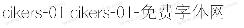 cikers-01 cikers-01字体转换